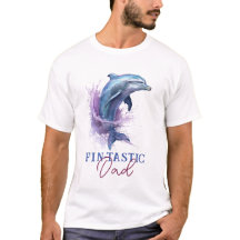 Fintastic Dad Modern Rustic Watercolor Shower