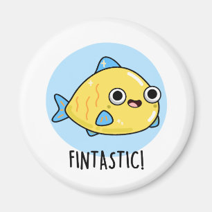 Fintastic Funny Fish Pun Magnet