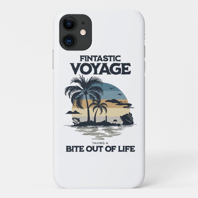 Fintastic Voyage Taking a Bite Out of Life Case-Mate iPhone Case (Back)