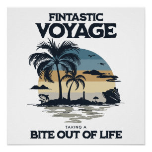 Fintastic Voyage Taking a Bite Out of Life Poster