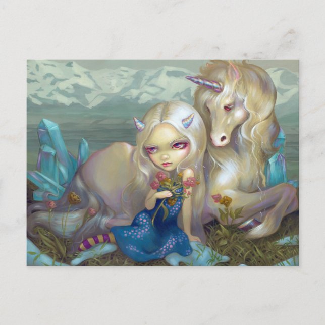 "Fiona and the Unicorn" Postcard (Front)