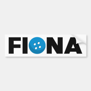 Fiona button bumper sticker