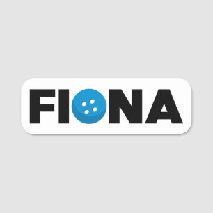 Fiona button name tag