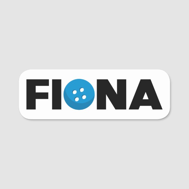 Fiona button name tag (Front)
