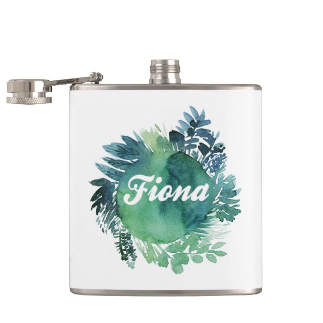Fiona Foliage Hip Flask (Opened)