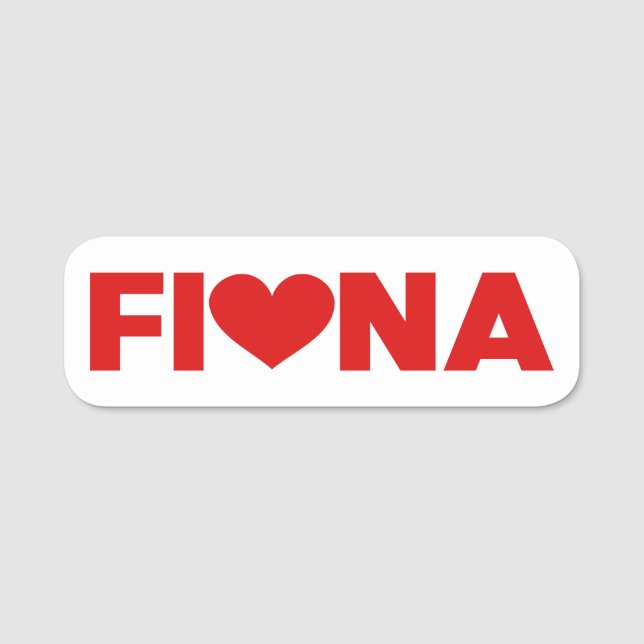 Fiona Love Name Tag (Front)