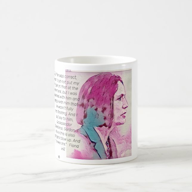 Fiona Pink Quote Coffee Mug (Center)