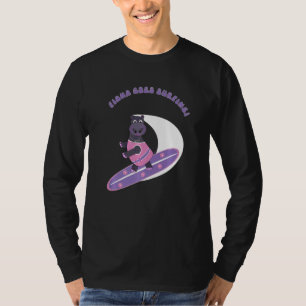 Fiona The Baby Hippo From Cincinnati Goes Surfing  T-Shirt