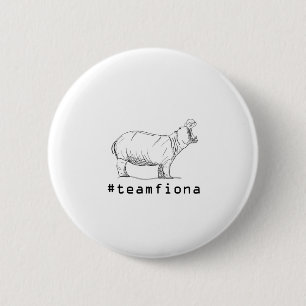 Fiona The Baby Hippo #teamfiona Hippopotamus 6 Cm Round Badge
