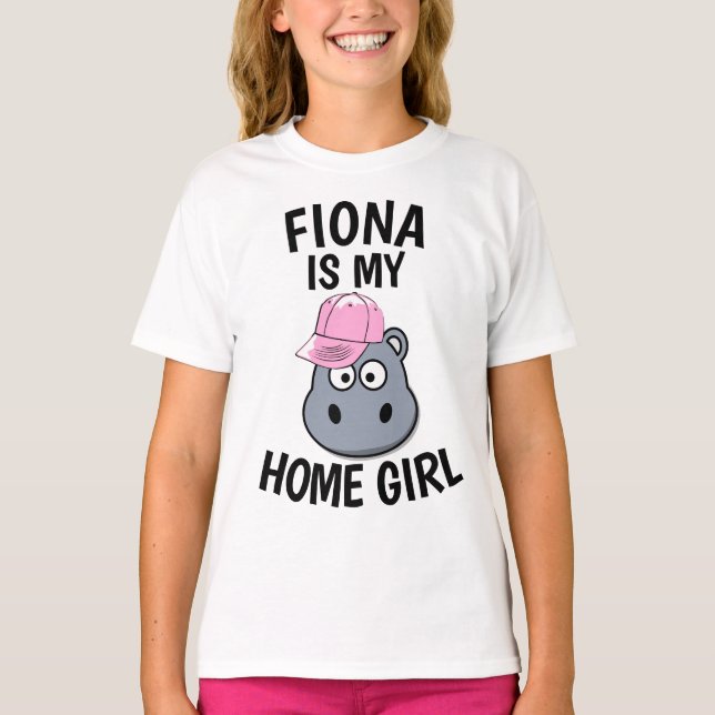 FIONA Zoo HIPPO Funny T-shirts (Front)