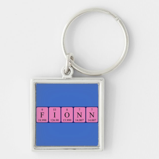 Fionn periodic table name keyring (Front)