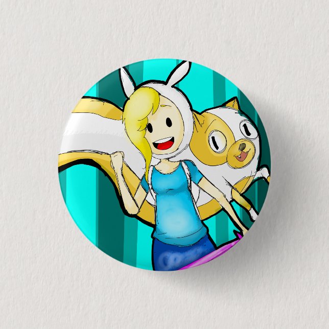 fionna cake 3 cm round badge (Front)