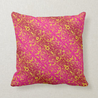 Fiore in Fuschia and Yellow Cushion
