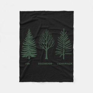 Fir Dogwood Tamarack For Mens Womens Fleece Blanket