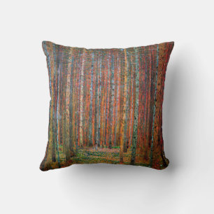 Fir Forest I Gustav Klimt Cushion