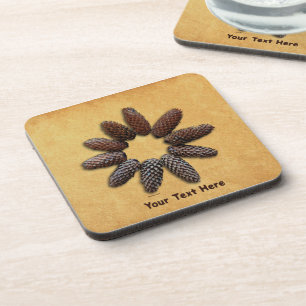 Fir Tree Cones Star Coaster