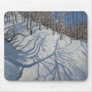Fir Tree Shadows Tignes 2009 Mouse Pad