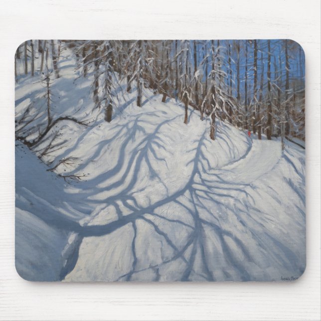 Fir Tree Shadows Tignes 2009 Mouse Pad (Front)