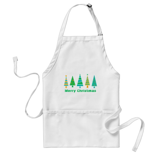 Fir Trees Christmas Apron (Front)