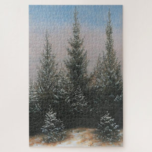 Fir Trees in the Snow (1828) – Friedrich Jigsaw Puzzle