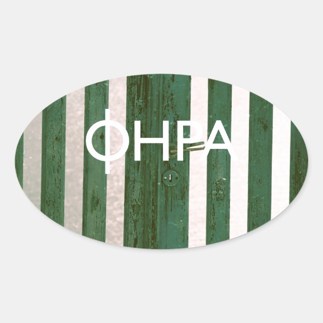 Fira - Santorini Oval Sticker (Front)