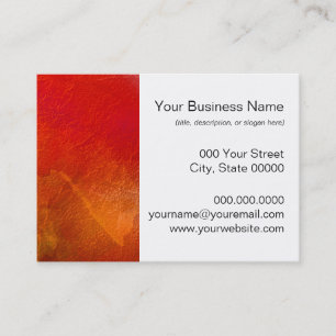 Fire - Abstract Art in Orange, Yellow, Red Business Card
