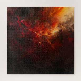 Fire Abstract Art Jigsaw Puzzle