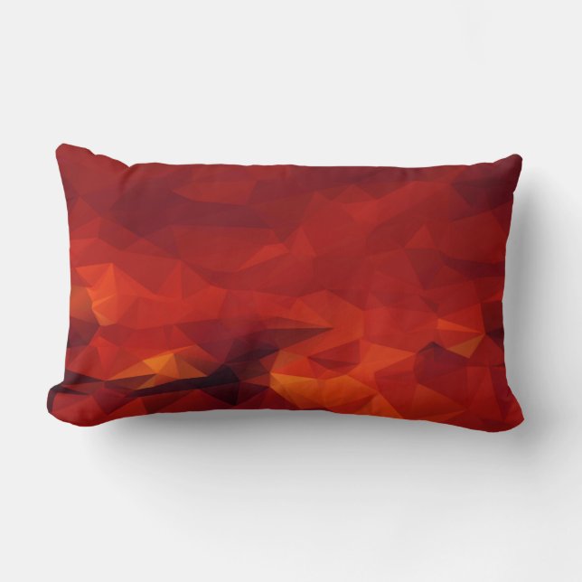 Fire Abstract Lumbar Pillow (Front)