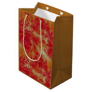 Fire Abstract   Medium Gift Bag