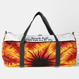 Fire Abstract Pattern Gear Bag Personalised