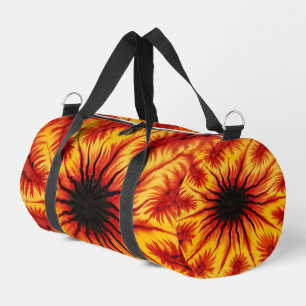 Fire Abstract Pattern Gear Bag Weekender