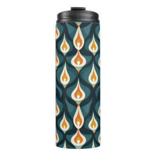 Fire Abstract Pattern Thermal Tumbler