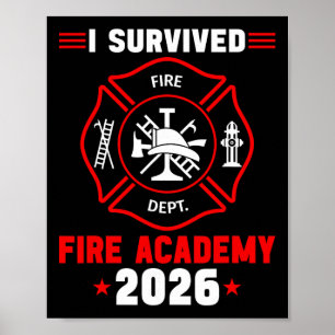 Fire Academy Graduation 2026 Dge Future Firefighte Poster