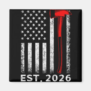 Fire Academy Graduation 2026 Usa Flag Future Firef Magnet