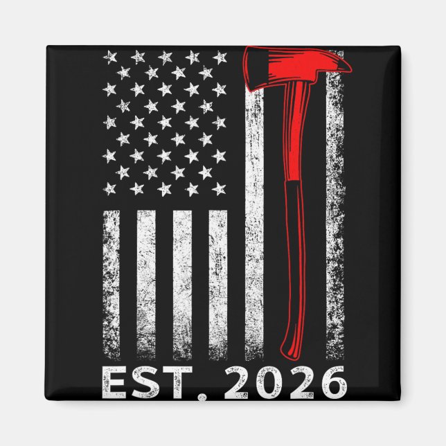 Fire Academy Graduation 2026 Usa Flag Future Firef Magnet (Front)