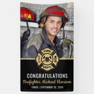 Fire Academy Graduation Firefighter Photo Banner