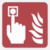 Fire Alarm Button Safety Sign