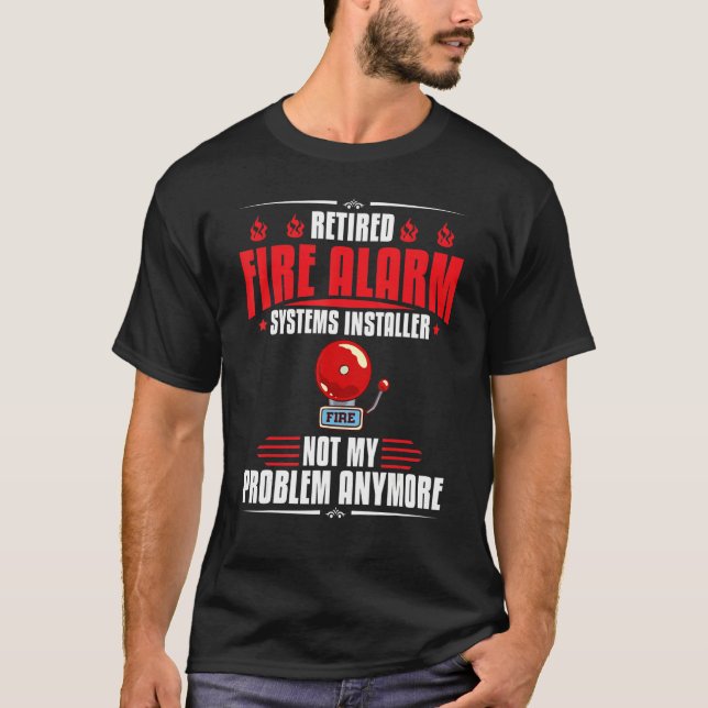 Fire Alarm Installer Systems Technician House Dete T-Shirt (Front)