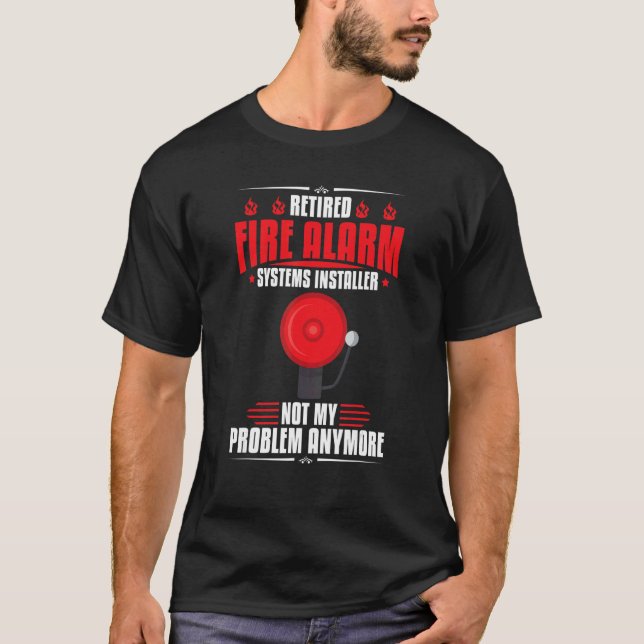 Fire Alarm Installer Systems Technician House Dete T-Shirt (Front)