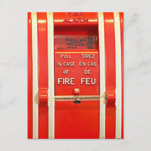 Fire alarm postcard