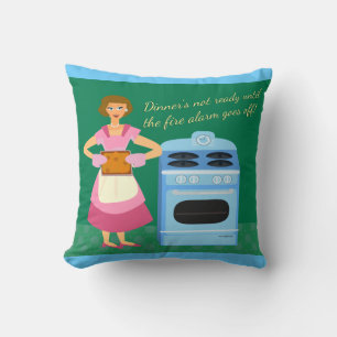 Fire Alarm Supper Time Housewife Snark Cushion