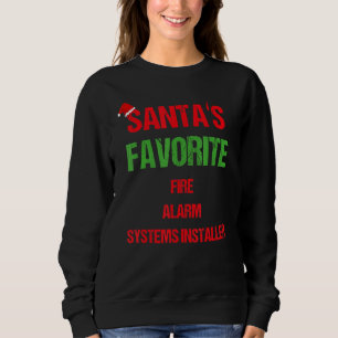 Fire Alarm Systems Installer Funny Pajama Christma Sweatshirt