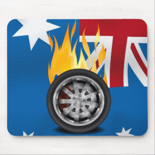 Fire, Alloy - Australia Mouse Pad