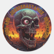 FIRE AND BRIMSTONE Sticker