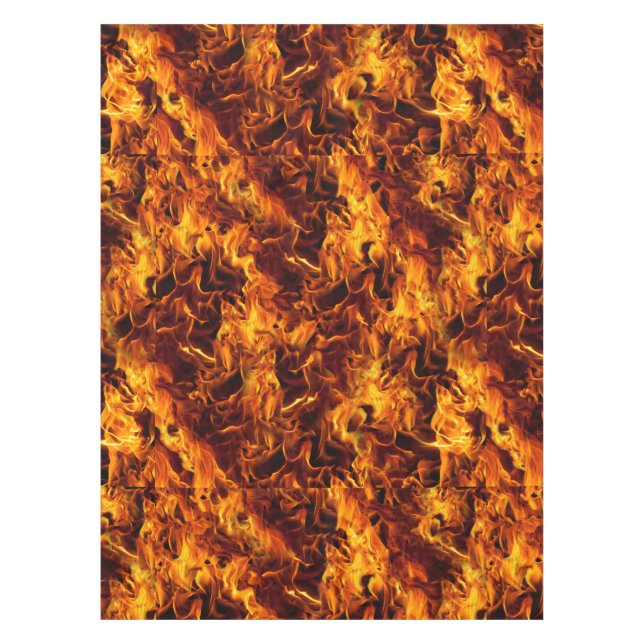 Fire and Flame Pattern Tablecloth (Front)
