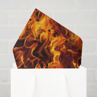 Fire and Flame Pattern Tissue Paper