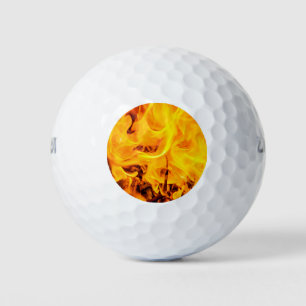 Fire And Flames Pattern Golf Balls