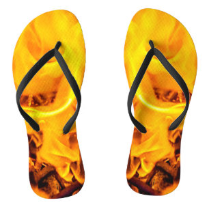 Fire And Flames Pattern Jandals