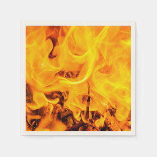 Fire And Flames Pattern Napkin