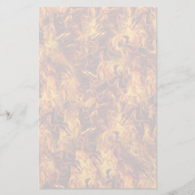 Fire and Flames Pattern Stationery (Front)